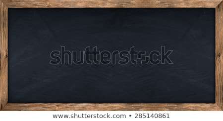 Stockfoto: Empty Blackboard With Wooden Frame Isolated On White Background