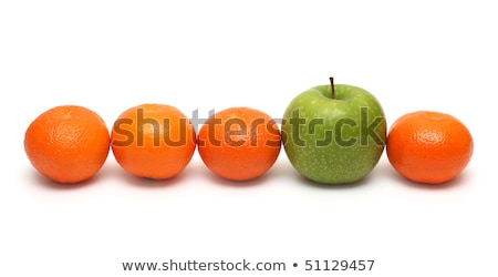 Сток-фото: азличные · концепции · с · мандаринами · и · яблоком