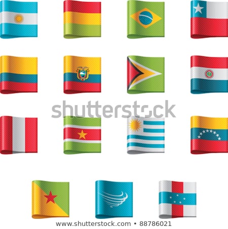 12 Ülke Bayrakları Simgesi Stok fotoğraf © tele52