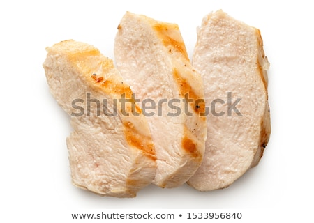 Foto stock: Fried Sliced Chicken Breast