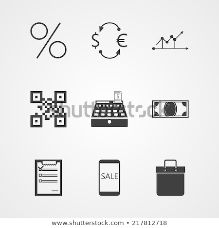 Stock photo: Contour Vector Icons For Internet Moneymaking