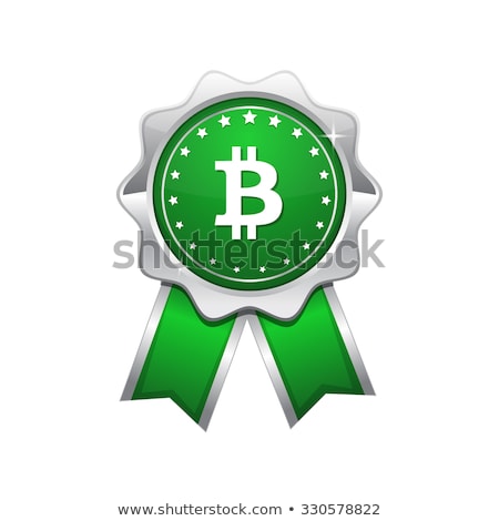 Foto stock: Bit Coin Greenvector Icon Design