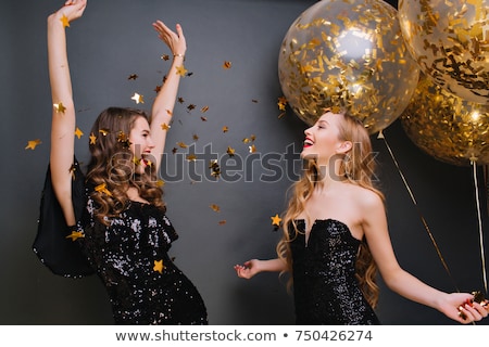 Stockfoto: Romantic Portrait Of A Beautiful Girl With Balloons