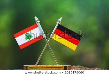 ストックフォト: Germany And Lebanon Flags