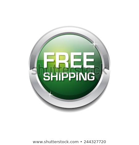 Zdjęcia stock: Free Shipping Glossy Shiny Circular Vector Button