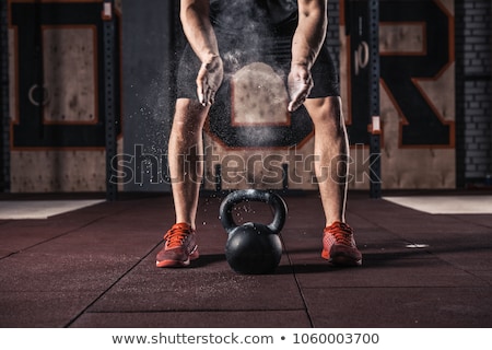 Сток-фото: Kettlebells At A Crossfit Gym