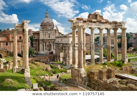 Сток-фото: Rome Ruines Forum Romain Italie