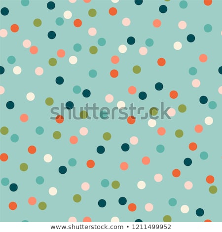 Foto d'archivio: Minimal Blue Background With White Polka Dots