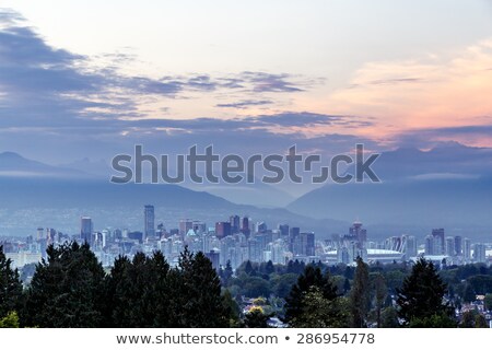 Stok fotoğraf: Vancouver Bc City Skyline From Queen Elizabeth Park