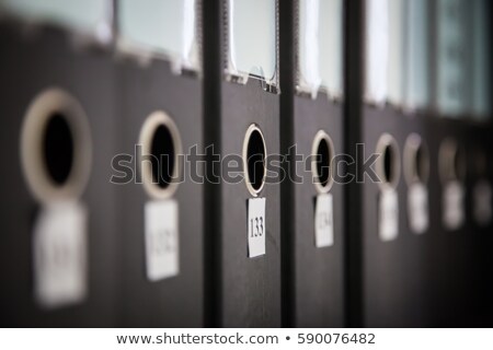 Stockfoto: Archive On Folder Blurred Image