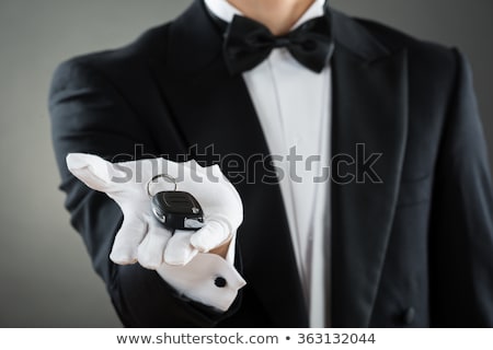 Stock fotó: Waiter Holding Car Key