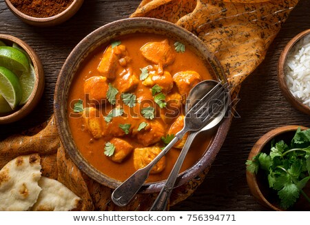 Stockfoto: Chicken With Sauce And Coriander