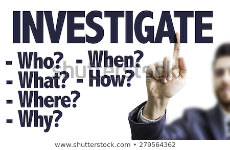 Stok fotoğraf: Private Investigator Lies Detection Concept