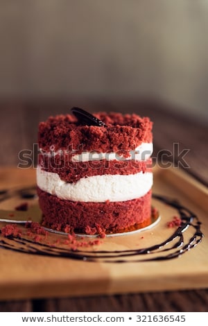 ストックフォト: Meringue Cakes On Wooden Background