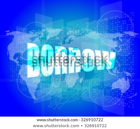 Pixeled Financial Background On Digital Screen - Borrow Stockfoto © fotoscool