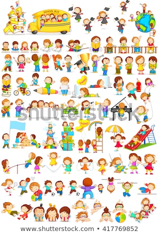 Children Doing Different Activities At School Imagine de stoc © stockshoppe