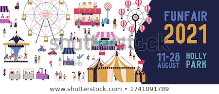 Stock photo: An Isolated Funfair Remplate