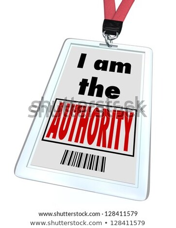 I Am The Authority Badge Top Knowledge Expert Stock fotó © iQoncept