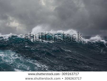 Foto stock: Storm On Ocean