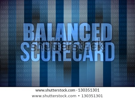 Words Balanced Scorecard On Digital Screen Business Concept Сток-фото © alexmillos