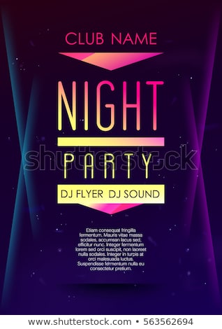 Stock fotó: Vertical Music Party Background With Colorful Graphic Elements And Text Party Dance Concept Vector