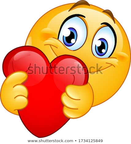 3d Man Holding A Big Red Heart Valentines Day Foto stock © Yayayoyo