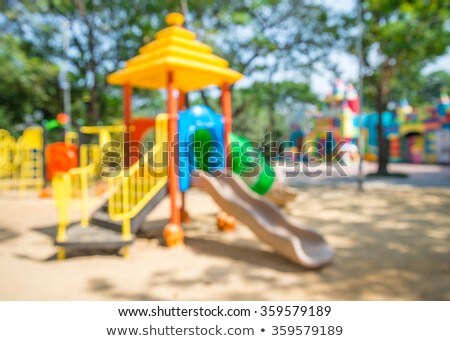 ストックフォト: Neighborhood Public Park Childrens Playground Gym Structure