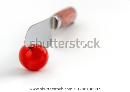 Foto d'archivio: Kitchen Knife On A White Background