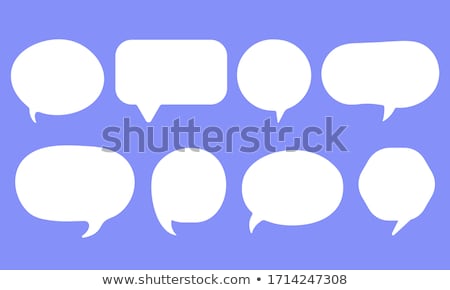 Foto stock: Blank Empty Speech Bubbles