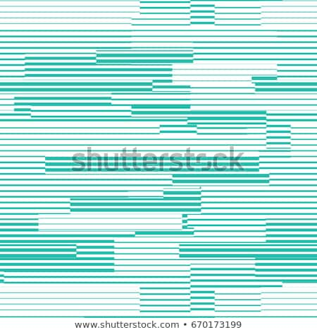 Stock foto: Creative Seamless Geometric Striped Green Pattern Decorative Abstract Illusion Background Stylish