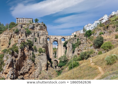 Stockfoto: Very Famous Bridge In Ronda