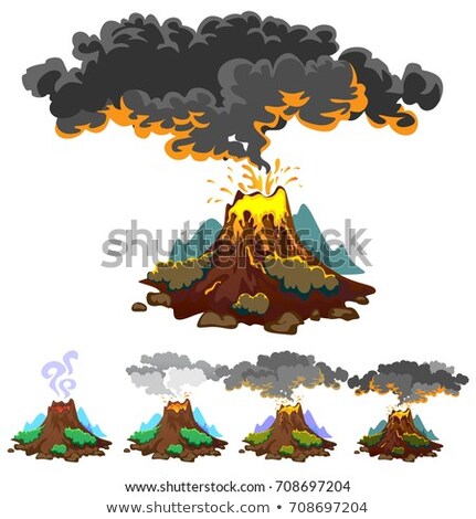 Сток-фото: Volcanic Smoke Hill