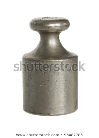 Stock photo: Isolated On White Old Balance Weights