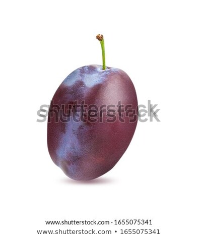 Stockfoto: Group Of Plums On White