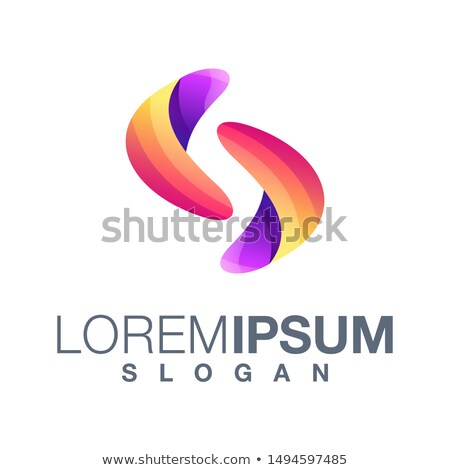 Foto stock: Letter S Dark Magenta Logo Icon Vector