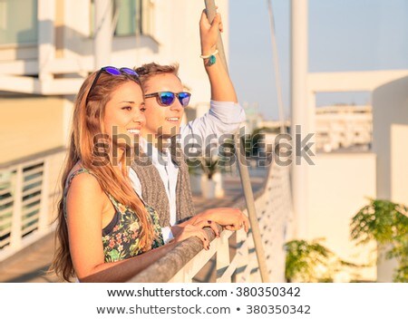 Stock foto: Young Couple Have Fun During The Date