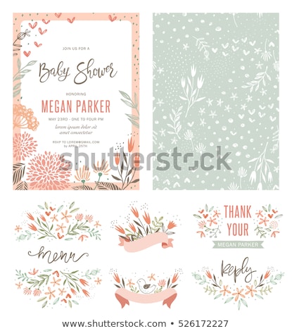 Stock photo: Seamless Pattern For Kids For Cards Invitations Baby Shower Kindergarten