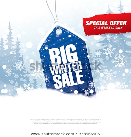 Foto stock: Winter Sale Tags