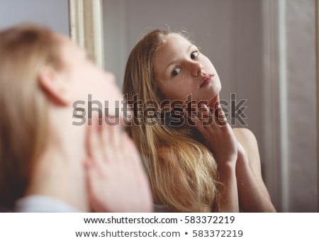 Foto d'archivio: Young Woman At Her Vanity