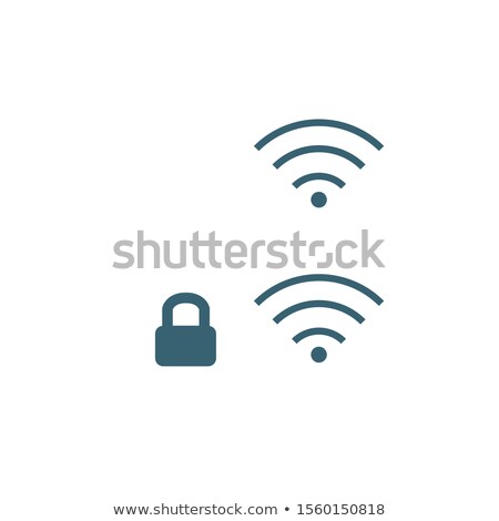 Stock fotó: Creative Wifi Icon With Lock Element Secured Wifi Locked And Open Network Stock Vector Illustrati