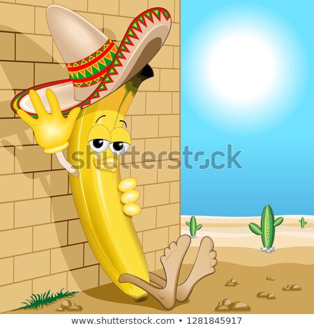 Foto stock: Mexican Napping In The Desert