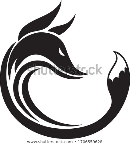 Stock fotó: Graphic Vector Image Of A Happy Running Wolf Or Coyote Mascot