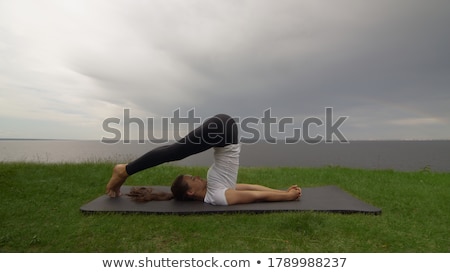 Foto stock: Alasana · Plow · Pose · 2