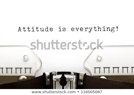 Foto stock: Typewriter Attitude Is Everything