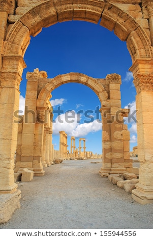 Foto stock: Ancient Roman Time Town In Palmyra Syria