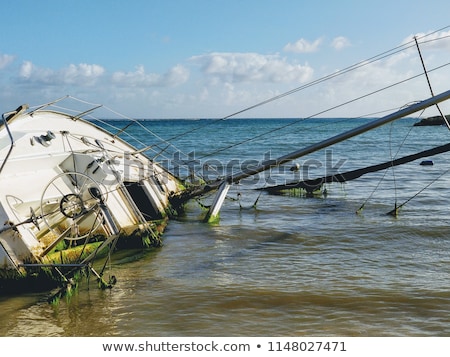 Stock photo: Sunken Yacht
