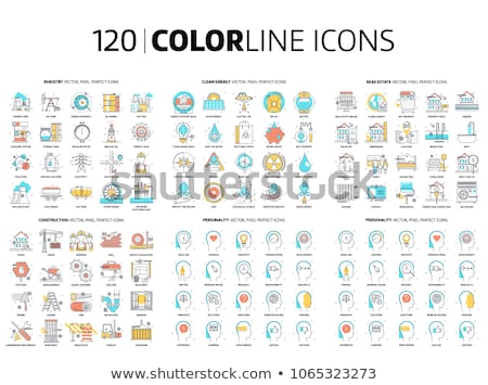 Imagine de stoc: Ecology Blue Fill Icons Set