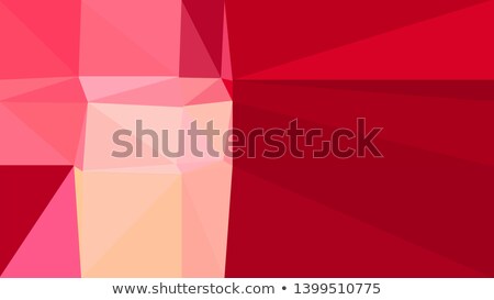 ストックフォト: Firebrick Red Abstract Low Polygon Background