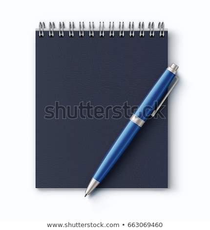 Stock fotó: Top View Illustration Of Spiral Notebook