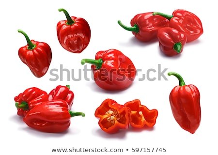 ストックフォト: Pile Of Trinidad Seven Pod Peppers Paths